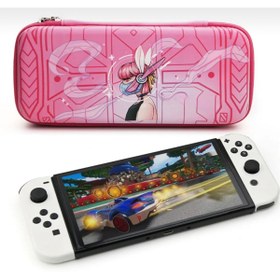 Resim Genel Markalar Nintendo Switch/Switch OLED Uyumlu Saklama Kutusu Koruyucu Taşıma Çantası Seyahat Çantası Pembe 