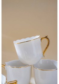 Resim Acar Alviera 6 Kişilik Kahve Fincan Takımı - 90 Ml Renkli 