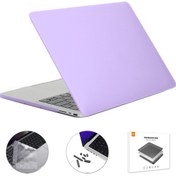 Resim Abd Versiyonu 3'ü 1 Arada Mat Dizüstü Bilgisayar Kapağı MacBook A2485 Için Set Mor (Yurt Dışından) 