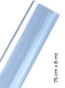 Resim ELİFE TİCARET Mavi Cam Filmi Açık Ton Amerikan Çizilmez 75 cm X 8 Metre 