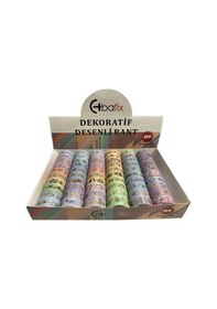Resim Bafix Desenli Bant Dekoratif 15 Mm X 3 Mt 60 Lı Bfx-deb0005 