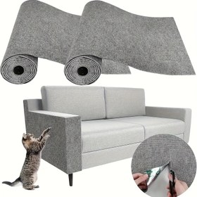 Resim Kedi Pençelerinden Koltuk, Kapı ve Kafesleri Koruyan Kendinden Yapışkanlı Kesilebilir Mobilya Koruyucu 