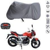 Resim Kanuni GT 170 M Arka Çanta Uyumlu Motosiklet Branda Su Geçirmez Motor Branda 