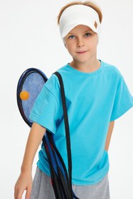 Resim Babygiz Erkek UV Korumalı Katlanabilir Üstü Açık Yumuşak Siperli %100 Pamuklu Penye Tenis Vizör Şapka 