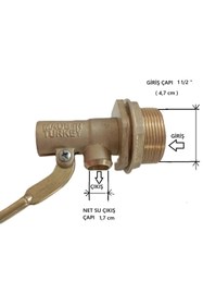 Resim TEZELLER Flatör Şamandıra 11/2 ’’ Inç Marka Plastik Toplu 