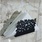 Resim Risingmaber Paslanmaz Metal Çiçek Desenli Mutfak Banyo Sünger ve Bulaşık Teli Sabun Tutucu 2 Adet 