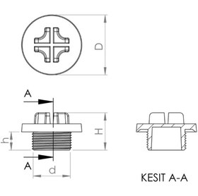 Resim Özel Ölçü Oringli Vidalı Tapalar 