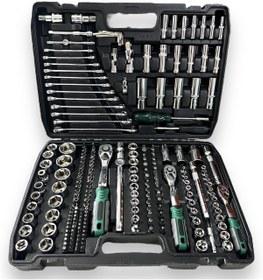 Resim Newstar Tam Profesiyonel Germany 72 Diş Eğik Cırcır 216 Parça Lokma Takımı Oto Tamirci Tam Set 1/2-3/8-1/4 