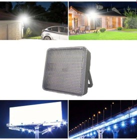 Resim Dış Mekan Ve Kamp İçin Usb İle Şarj Olan 4 Farklı Işık Modlu Güçlü Projektör Lamba 100w 2400 Mah 