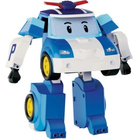 Resim robocar poli büyük transforming sesli robot 