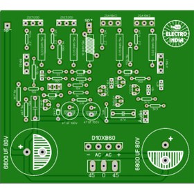 Resim ERKAR Amfi Devre Kartı 2sc5200 Tek Kanal Mono 200 Watt 
