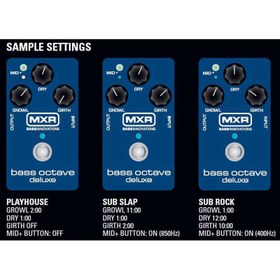 Resim MXR M288 Bass Octave Deluxe Oktav Pedalı 
