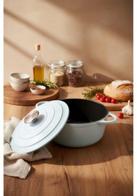 Resim Bernardo Intensa Döküm Tencere Yeşil 24cm Yeşil 