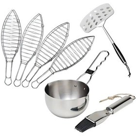 Resim Elite Usta Balıkçı Seti - 4'lü Izgara, Çevirme Spatulası Ve Marinasyon Seti 