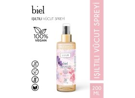 Resim Luur Cosmetics & More Biel Işıltılı Vücut Spreyi 200 ml Uzun Süre Kalıcı Koku Nemlendirici Etki ile 