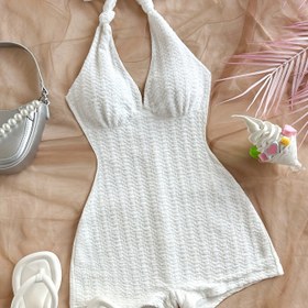 Resim Kadınların Şık Derin V Yaka Jumpsuit'ü Bağcıklı Detaylı - Kolsuz, Polyester, Partiler, Sevgililer Günü ve Katmanlı Kıyafetler İçin Mükemmel, Parti Giyim | Şık Jumpsuit | İnşaat, Parti Jumpsuit 
