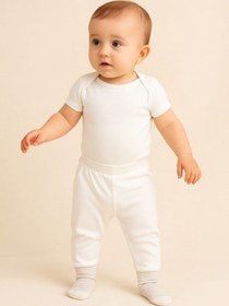Resim Kindo Baby Bebek Patikli Pantolon , Kendinden Çoraplı Pantolon , Annelerin Favorisi %100 Pamuk Pijama 