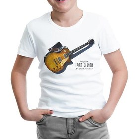 Resim Lord T-Shirt LordT-Shirt Gibson 1959 Beyaz Çocuk Tshirt 