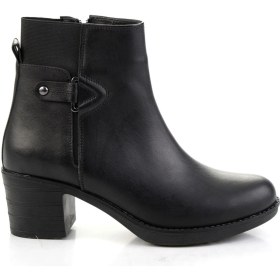 Resim Siyah Hakiki Deri Kadın Bot & Bootie K02040500203 Siyah 