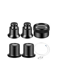 Resim Taşınabilir Monoküler Büyüteç Büyüteç Lens 5x 10x 15x 20x 30x Göz Büyüteç Lensi İçin Fit 
