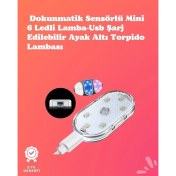 Resim Kolay Montajlı, Çok Renkli USB Şarjlı Kablosuz Araç Içi Işık Seti 