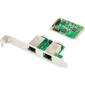 Resim Digitus Dual Gigabit Ethernet Mini Pcı Express Ağ Kartı 