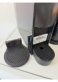 Resim Nespresso Büyük Bardak Altlığı 10.5 Cm Geniş Su Damlama Haznesi Siyah 