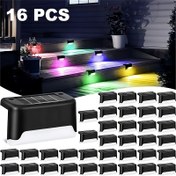 Resim 16 adet Güneş Çit Işıkları - Su Geçirmez LED Güverte, Korkuluk, Merdiven, Adım ve Bahçe Aydınlatma Seti Kurulum Donanımı ile - Noel, Tatil ve Yeni Yıl Dekoru, Dış Aydınlatma için Mükemmel | Çok Renkli Aydınlatma | Nikel Pil Güneş Işıkları, Çit Işık Kapakları, Yar için Dış Işıklar 