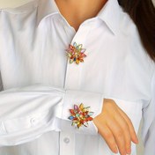 Resim Düğme Kapakları 2 Adet, Dikiş İçin Süslemeli Butonlar, Şeffaf Çiçekli Akrilik Kumaş ve Giysi Takımları ile Uyumlu Hem Erkekler hem de Bayanlara Özel Yeditepe Parça & Elbise Süsle, Șık Vurgulara, Hususi Đurunların İhtiyacı, Şık Ýaka Görünümünde Zərgärlik Üzlüklere Asma Klipsli Ýaňkylyk, Ýaşlıq üstü ýapışkan dügmeler 