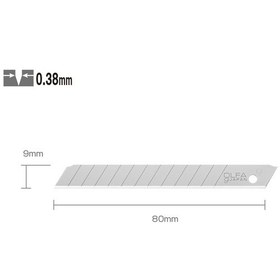 Resim Olfa Ab-50 Standart Dar Maket Bıçağı Yedeği 50 Li 