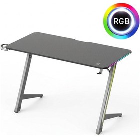 Resim Viyero Axıs Z-ayak Rgb Aydınlatma Karbon-fiber Oyuncu Masası 15mm 120x60x75cm Gd-12002e-6-blk Siyah 
