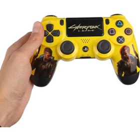 Resim Dualshock 4 V2 Cyberpunk 2077 Zct2 Kablosuz Ps4 Oyun Kolu 