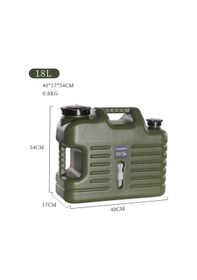 Resim Madfox Galon Air Pe Musluklu Su Bidonu 18 Litre Green Çok Renkli 
