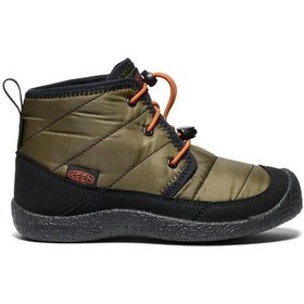 Resim Keen 1029426 Howser Iı Chukka Wp Dark Olive/gold Flame Kadın Outdoor Bot Olive Yeşil 