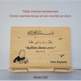 Resim Münzevi Masaüstü Ahşap Rahle/tablet/kitap Tutucu-model020 