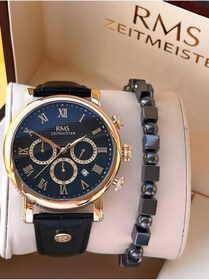 Resim RMS Romanson Deri Kordon İç Fonksiyonları Aktif 5 Atm Suya Dayanıklı Erkek Kol Saati AG1634.05 