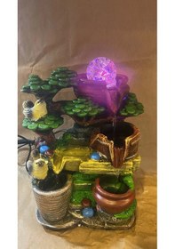 Resim Su Şelalesi Dekoratif Kuşlu 