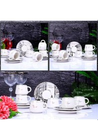 Resim Kosova City Porselen 6'Lı 110 CC Fincan Takımı Beyaz İst-88 