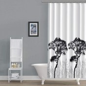 Resim Xnews Tropik Banyo Duş Perdesi 3391 Çift Kanat 2X120X200 