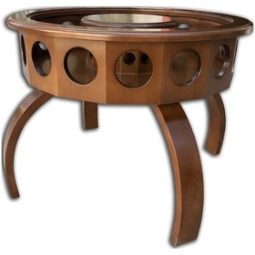 Resim Şarap ve Içecek Sunu Kayın Torna Model Masif Ağaç Natüre Ceviz Bo 