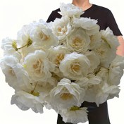 Resim 20 adet Zarif Peony Yapay Çiçek 4 adet Set - Ev Dekoru, Vazo Dolu, Düğünler, Tatiller, Sevgililer Günü, Ofis Dekorasyonları, Buket Eşleştirme, Masaüstü Yapay Çiçekler 
