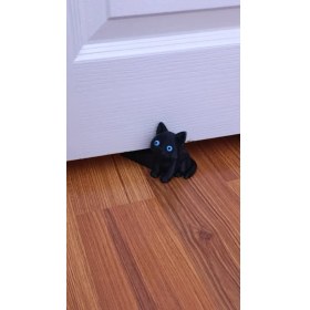 Resim Kapı Stoperi / Dekoratif & Kaymaz Taban / Kedi Figürlü / Kapı Tutacağı 
