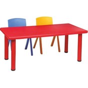 Resim Dikdörtgen Masa Plastik 60 x 120 CM Çok Renkli 