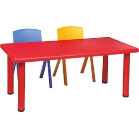 Resim Dikdörtgen Masa Plastik 60 x 120 CM Çok Renkli 