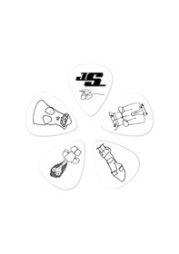 Resim Planet Waves 1cwh2-10js Joe Satriani İnce Thin Gitar Penası - Beyaz 10'lu Paket - Koleksiyonluk Sanatçı İmza Serisi, Yüksek Kalite Selüloit Ve Parlak Tonlar 