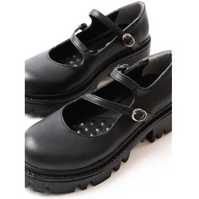 Resim Siyah Günlük Yüksek Tabanlı Loafer Ayakkabı Siyah 