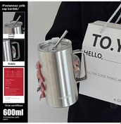 Resim Velvettides Patlama Çift Katlı Taşınabilir El Bardakları Termos Fincan İns Ev Çipeği Fincan Yaratıcı Paslanmaz Çelik Fincan Kahve Fincanı Paslanmaz Çelik Kap Lazer Toyou Beyaz Hediye Kutusu 