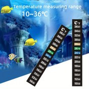 Resim 2'li Paket Akvaryum Sıcaklık Monitörü Termometre - Renk Kodlu Ölçek & °C/°F Ekranlı, Kolay Kullanımlı Yapışkanlı Çubuklar Balık Tankı, Havuz, Spa, yüzme havuzu için Uygun - Pil veya Elektrik Gerektirmez, Hızlı Yanıt Veren Süs Bitki Kontrolü, İdeal Su Isıtıcısı İdarecisi, Suda Yaşayan Evcil Hayvanlar ve bitkiler İçin, 2 Adet %C/%F/%C Şekilli Çubuk Dahil, Balıklar İçin Su Termometresi,Yapışkanlı Geçici Akvaryum Şeritleri,Akvaryum Sıcaklık Termometresi, 
