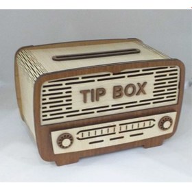 Resim Ahşap Kumbara Nostalji Radyo Tip Box Bahşiş Kutusu (457612663) 