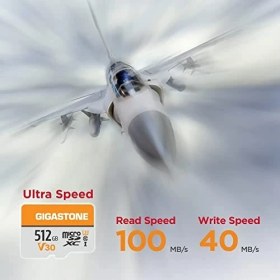 Resim Gigastone Gıgastone 512 GB Microsdxc Hafıza Kartı + Sd Adaptörü, 100 Mb/s'ye Kadar, Kamera, Pc, Dizüstü Bilgisayar ve Tablet Için, 4K UHD Video Kaydı, Uhs-I V30 Class 10 U3 